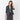 Washable Stretch Three-Quarter Sleeve Houndstooth Jacket - Charcoal Gray_33