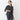 Washable Stretch Three-Quarter Sleeve Houndstooth Jacket - Charcoal Gray_43