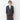 Washable Stretch Three-Quarter Sleeve Houndstooth Jacket - Charcoal Gray_40