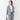 High-breathability Washable Stretch Cropped Sleeve Houndstooth Jacket - Blue_34