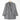 THE THIRD SUITS Linen-Like Cropped Sleeve Double Breasted Jacket - Medium Gray_31