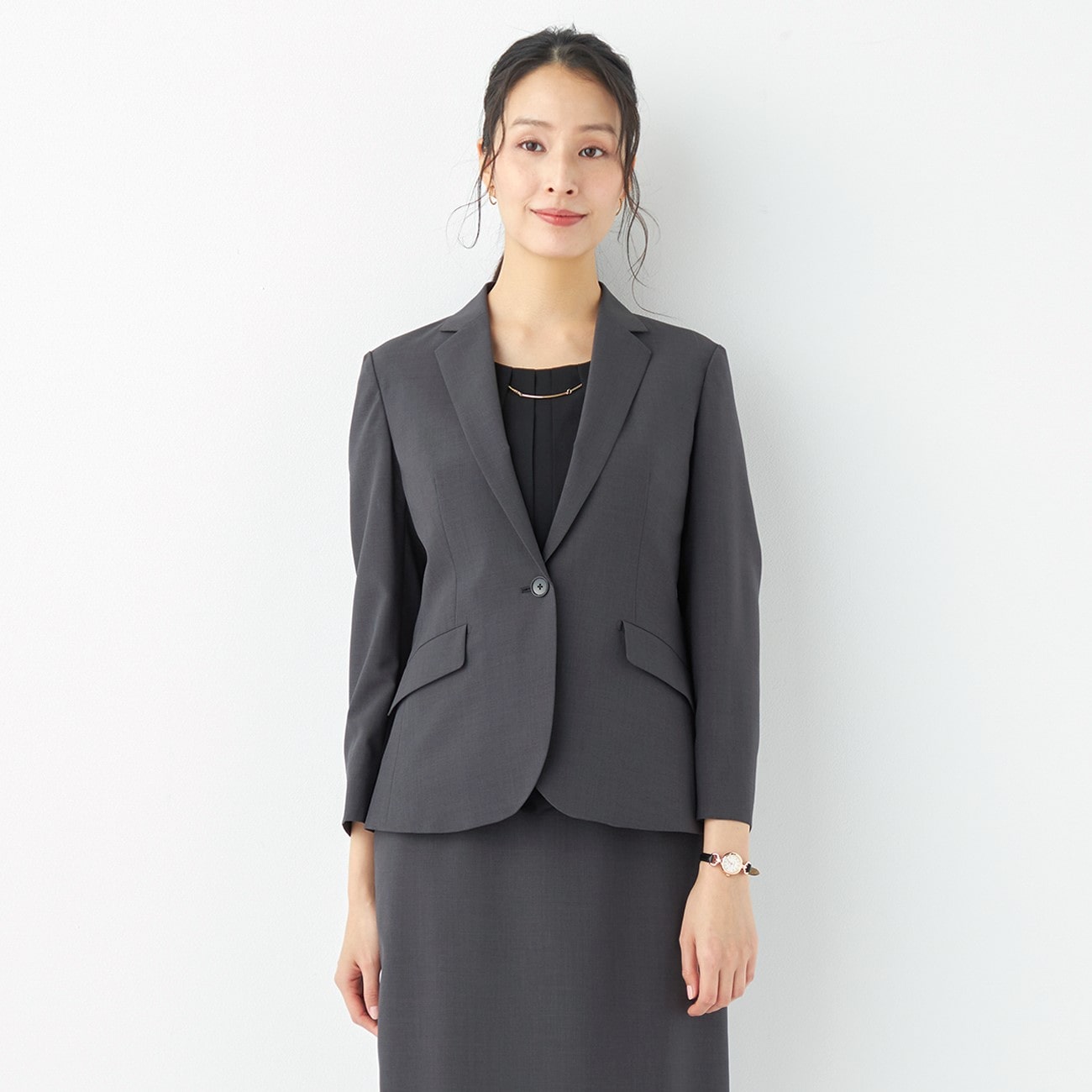 THE THIRD SUITS 短袖翻领外套 - 中灰_21