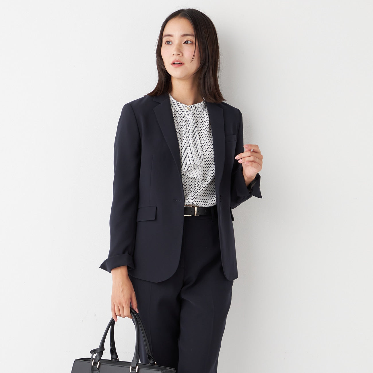 THE THIRD SUITS Notch Lapel Jacket - Navy_16