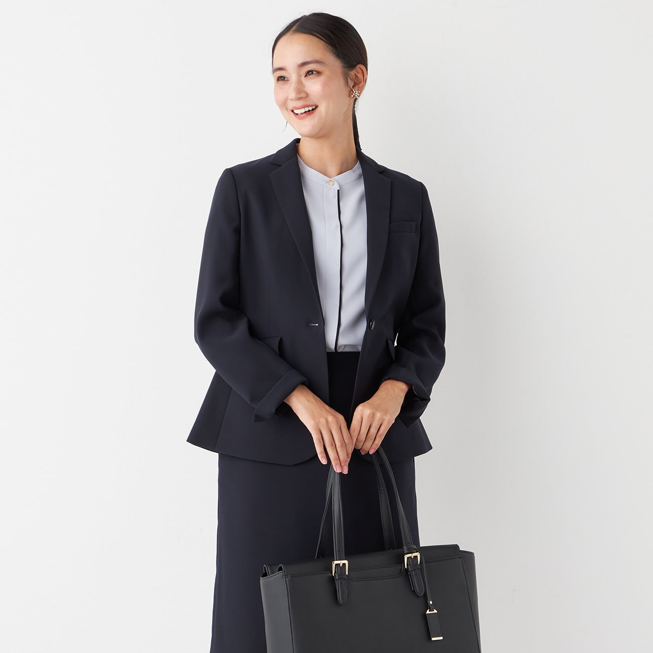 THE THIRD SUITS Notch Lapel Jacket - Navy_17