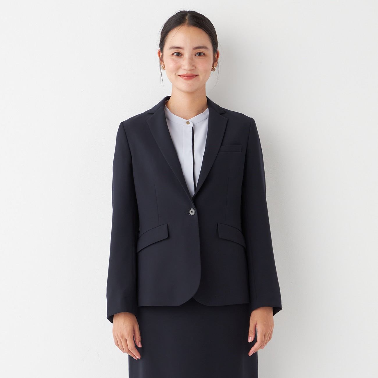 THE THIRD SUITS Notch Lapel Jacket - Navy_18