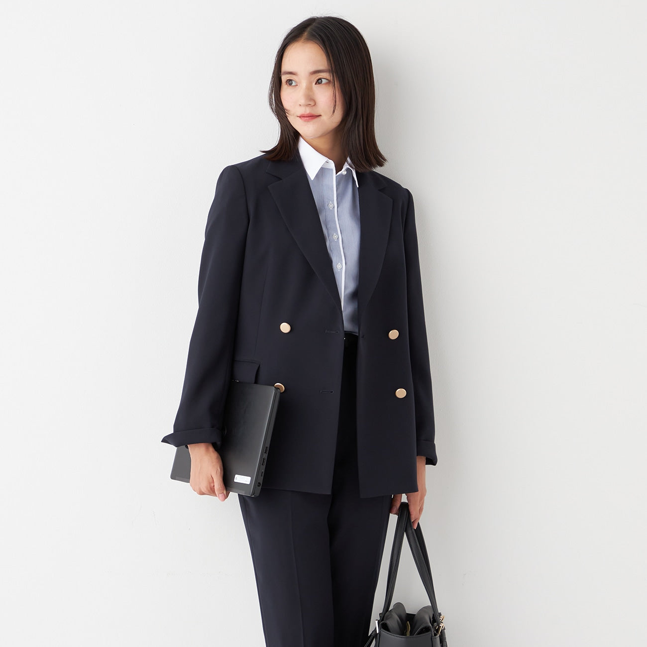 THE THIRD SUITS Double Breaste Jacket - Navy_15