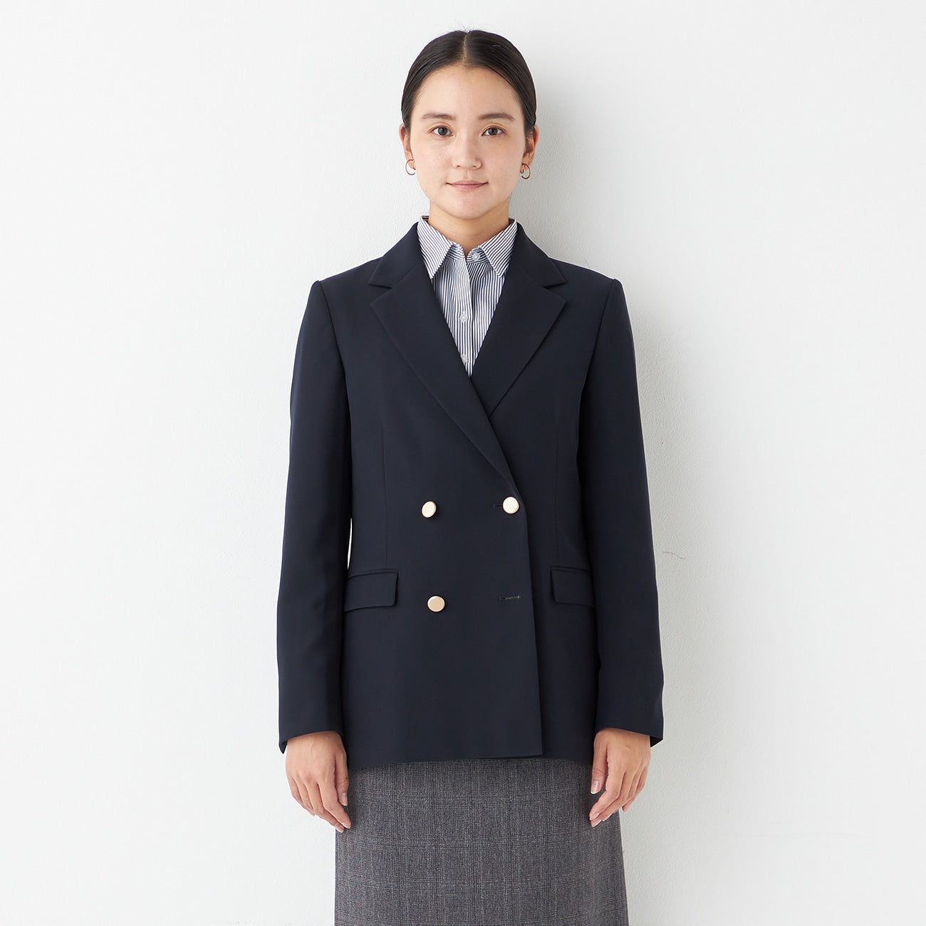 THE THIRD SUITS Double Breaste Jacket - Navy_16