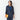 THE THIRD SUITS Linen-Like Cropped Sleeve Double-Breasted Jacket - Navy_42