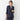 THE THIRD SUITS Linen-Like Cropped Sleeve Double-Breasted Jacket - Navy_50