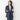 THE THIRD SUITS Linen-Like Cropped Sleeve Double-Breasted Jacket - Navy_52