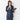 THE THIRD SUITS Linen-Like Cropped Sleeve Double-Breasted Jacket - Navy_53