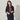 THE THIRD SUITS Linen-Like Cropped Sleeve Collarless Jacket - Navy_36