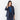 THE THIRD SUITS Linen-Like Cropped Sleeve Collarless Jacket - Navy_39