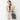 THE THIRD SUITS Linen-Like Cropped Sleeve Collarless Jacket - Beige_43