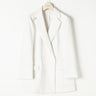 THE THIRD SUITS 泡泡纱双排扣外套 - White_12