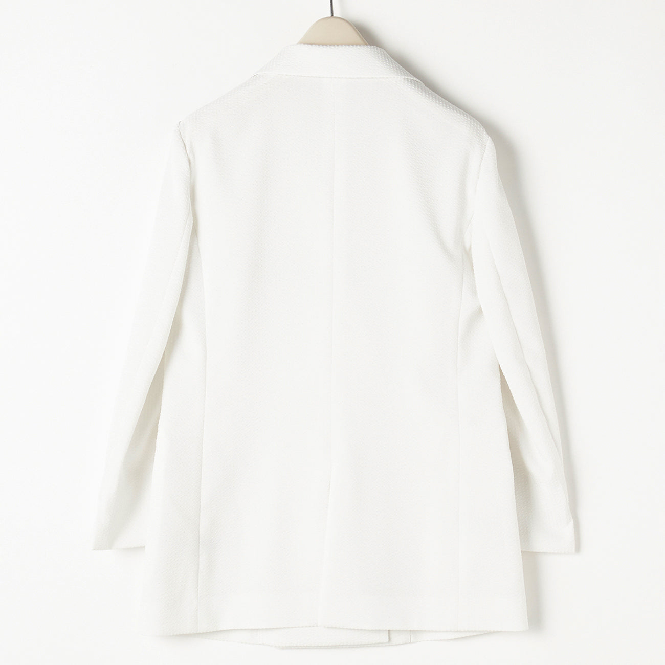 THE THIRD SUITS 泡泡紗雙排扣外套 - White_13