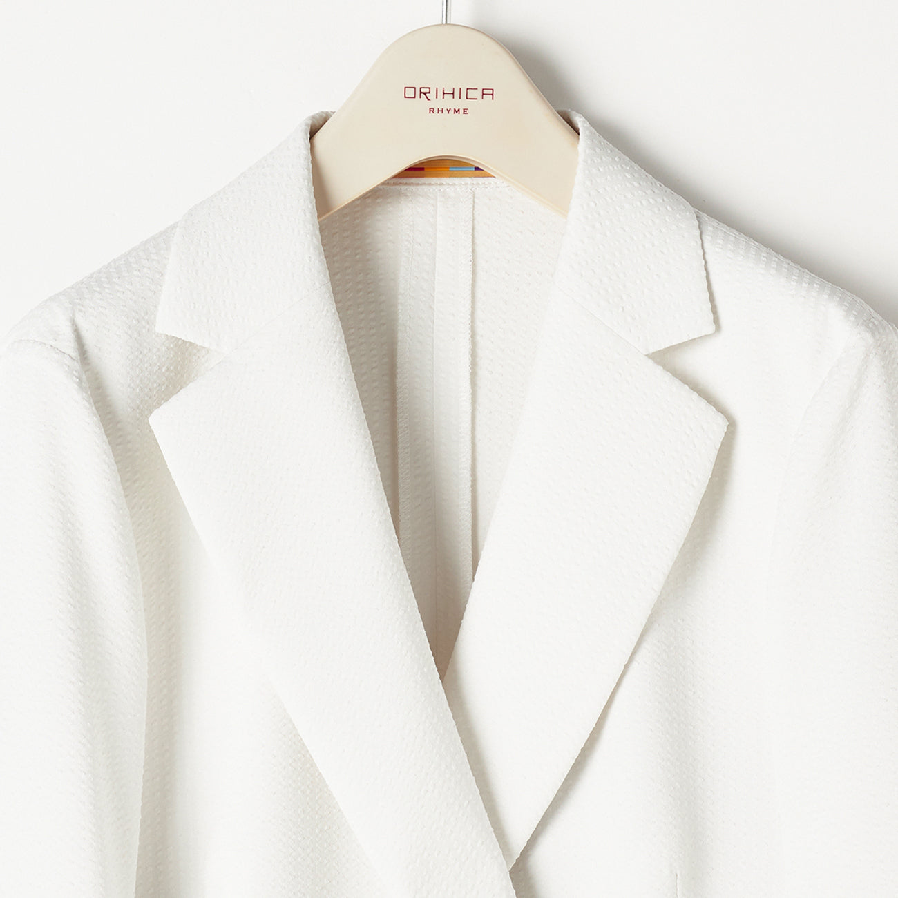THE THIRD SUITS 泡泡紗雙排扣外套 - White_14
