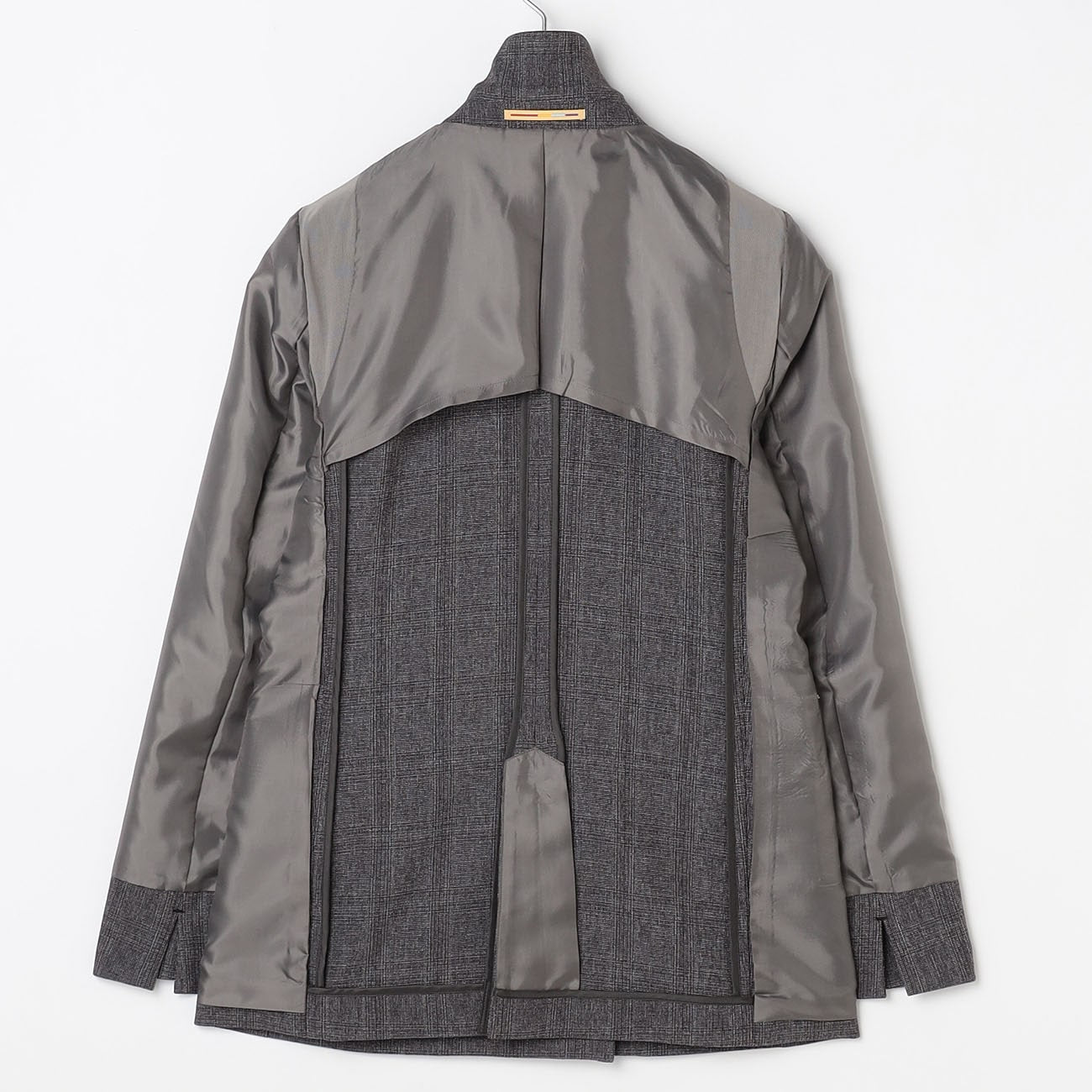THE THIRD SUITS 格紋雙排扣外套 -灰