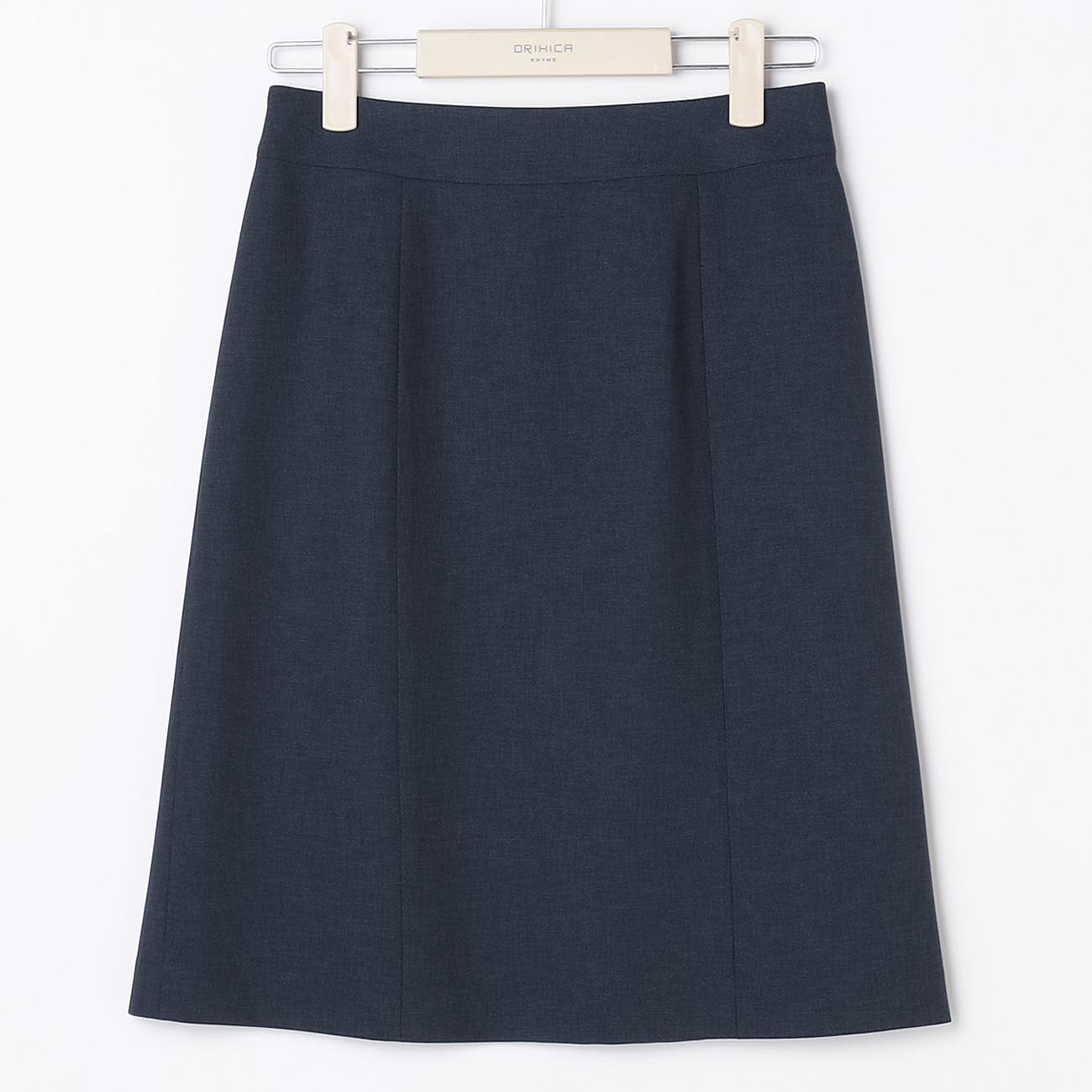 彈性可機洗西裝裙 深藍