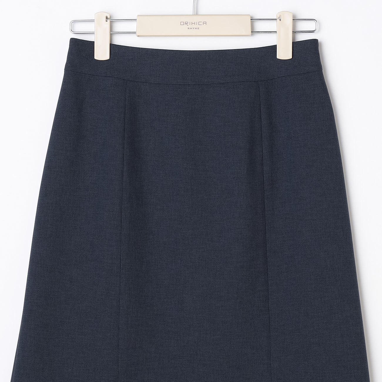 可機洗彈力半緊身裙 -深藍