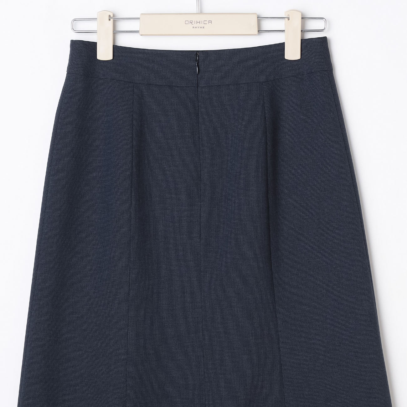 可機洗彈力半緊身裙 -深藍