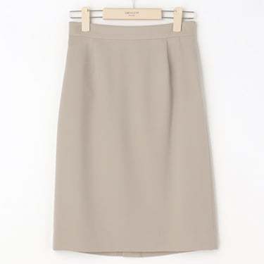 THE THIRD SUITS Double Cloth Tight Skirt - Beige_25