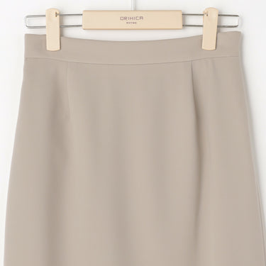 THE THIRD SUITS Double Cloth Tight Skirt - Beige_27