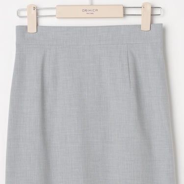 THE THIRD SUITS Long Tight Skirt - Light Gray_20