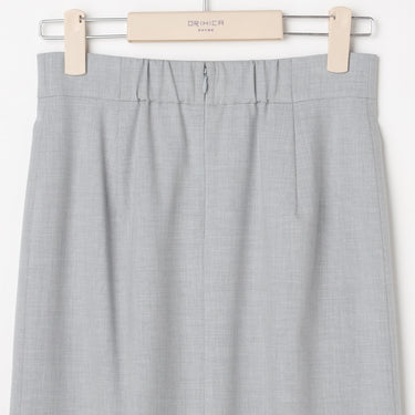 THE THIRD SUITS Long Tight Skirt - Light Gray_21