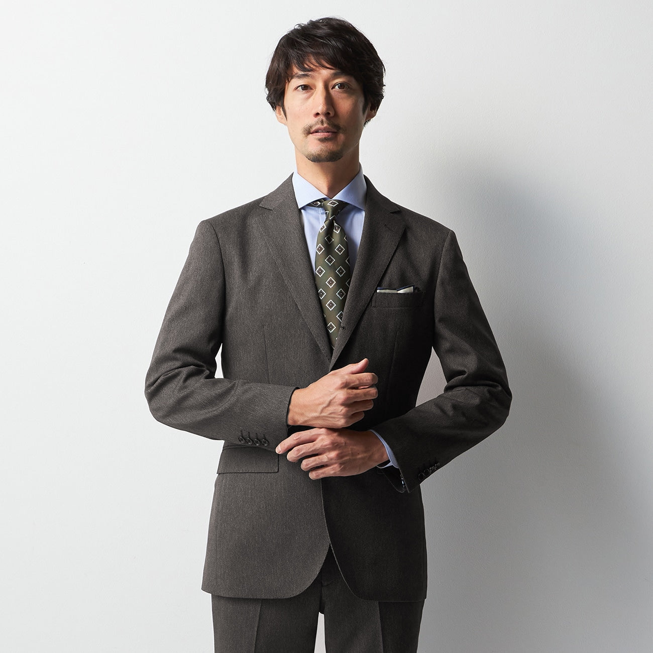 Water-Repellent Kersey Jacket - Light Gray_12