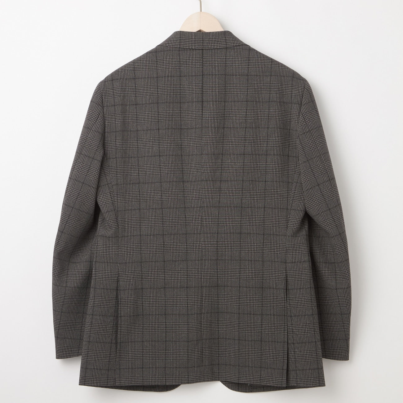 Water-Repellent Glen Plaid Jacket - Medium Gray_16