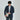 Water-Repellent Windowpane Jacket - Navy_14