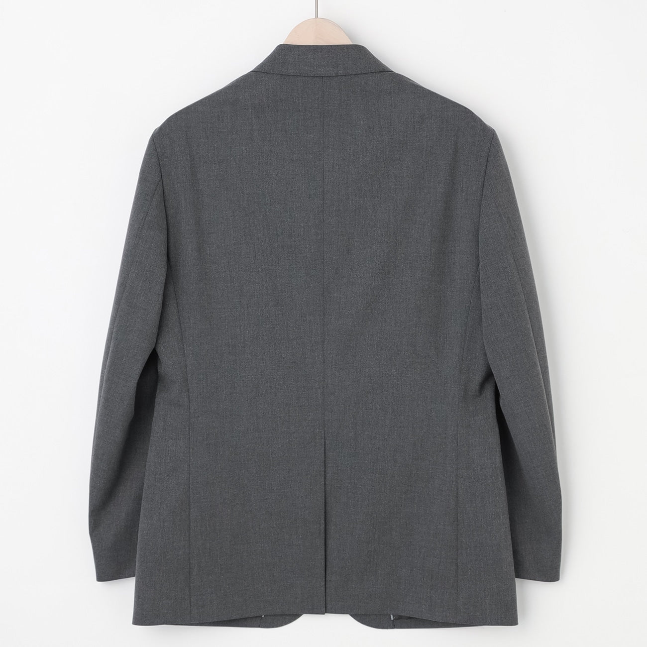 Washable Stretch Plain Jacket - Medium Gray_18