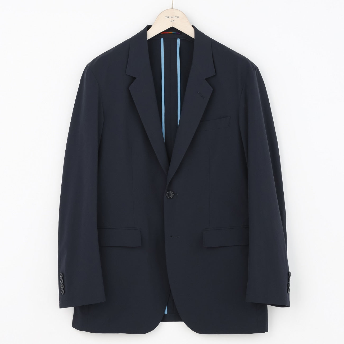 THE THIRD SUITS BIZSPO Water-Repellent Plain Nylon Jacket - Navy_12