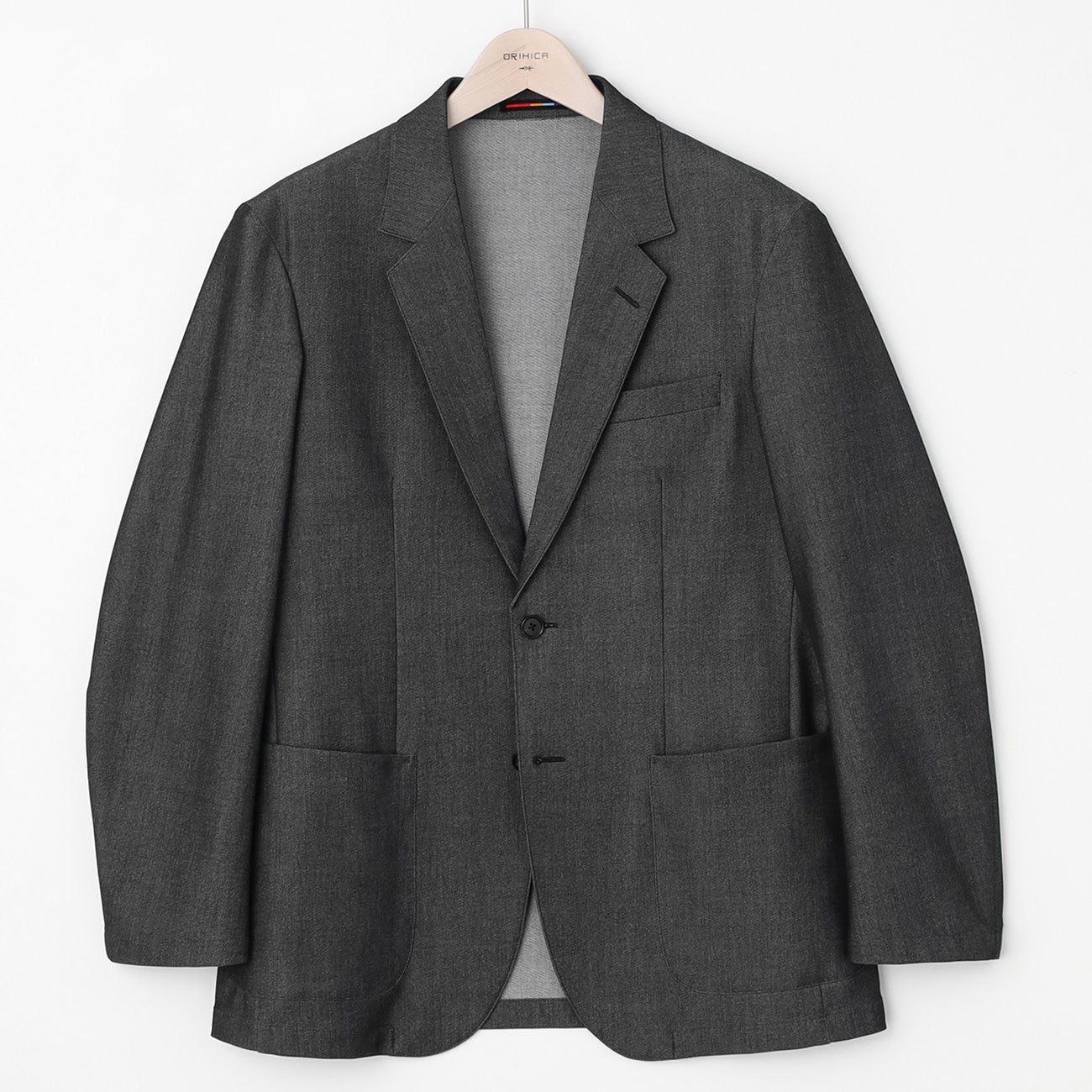THE THIRD SUITS Denim-Like Jacket - Medium Gray_20