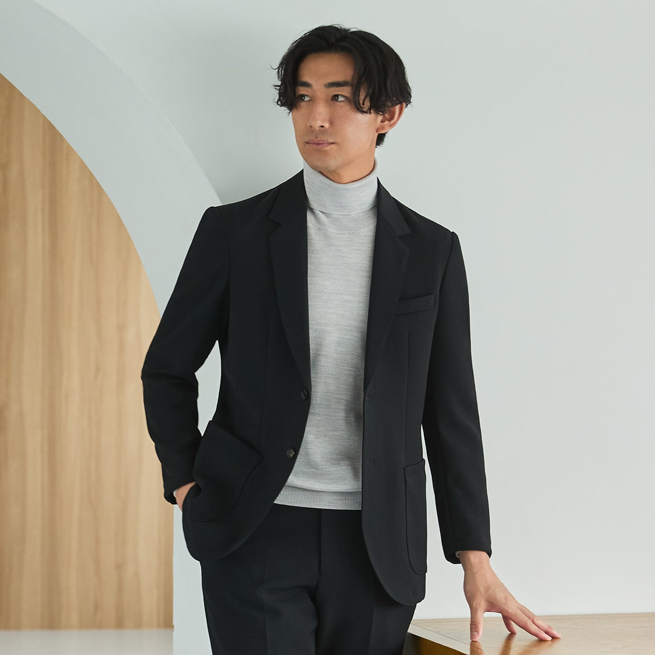 THE THIRD SUITS 輕量設計 -外套  Black_12