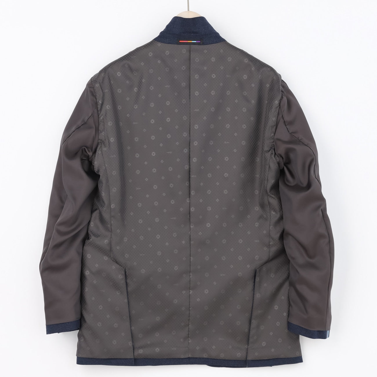 Solid Milled Wool Matching外套 -深蓝