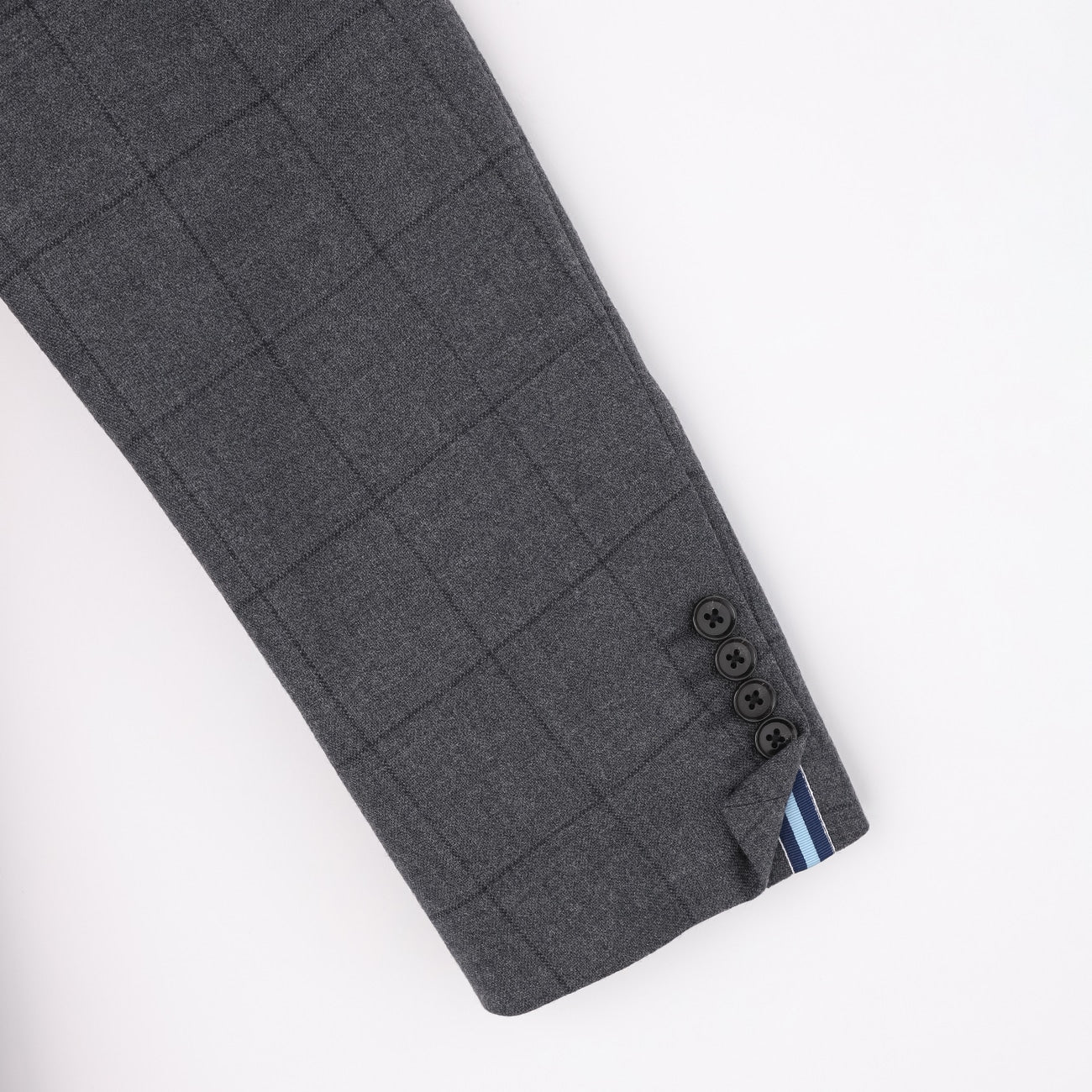 Windowpane Milled Wool Matching外套 - Medium灰