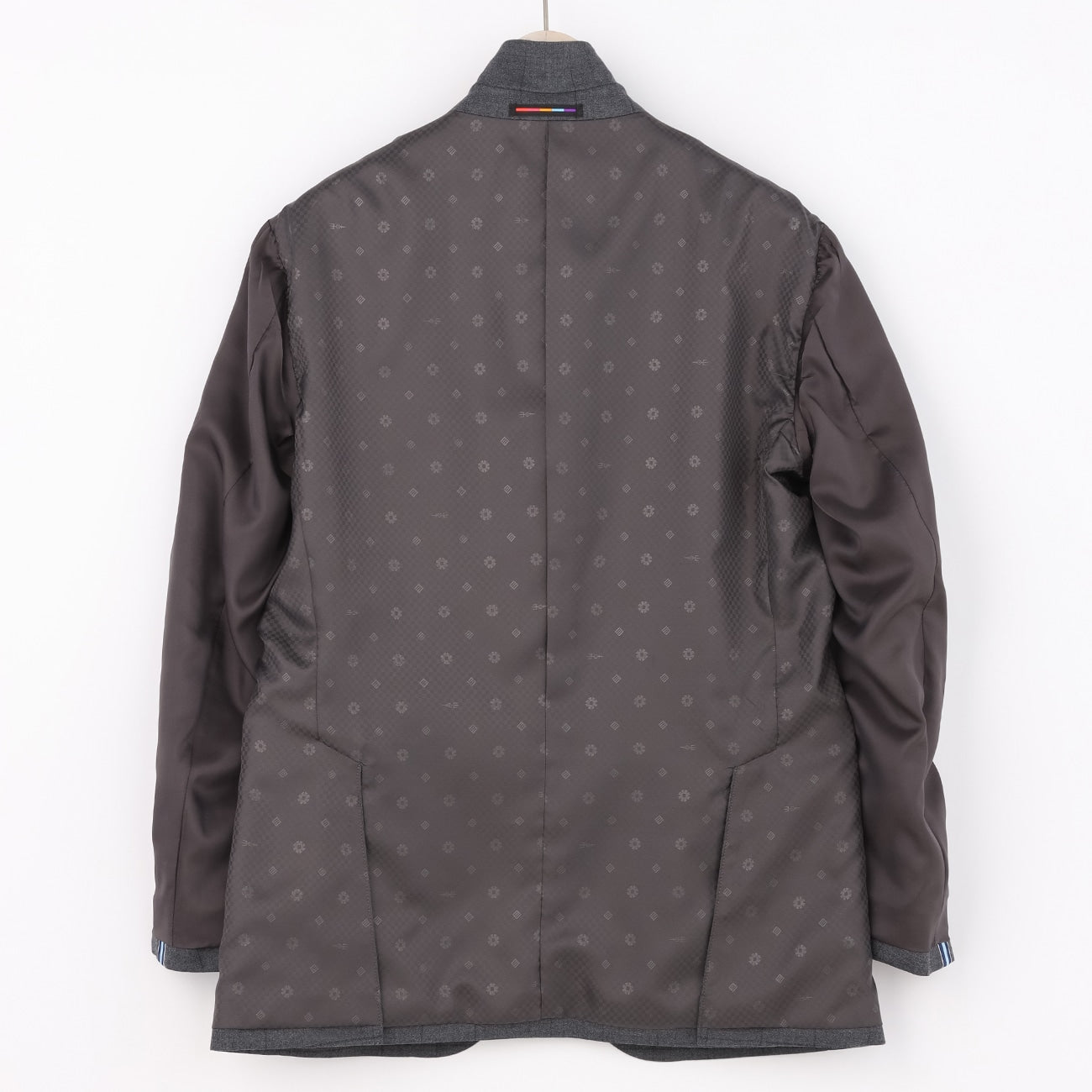 Windowpane Milled Wool Matching外套 -灰