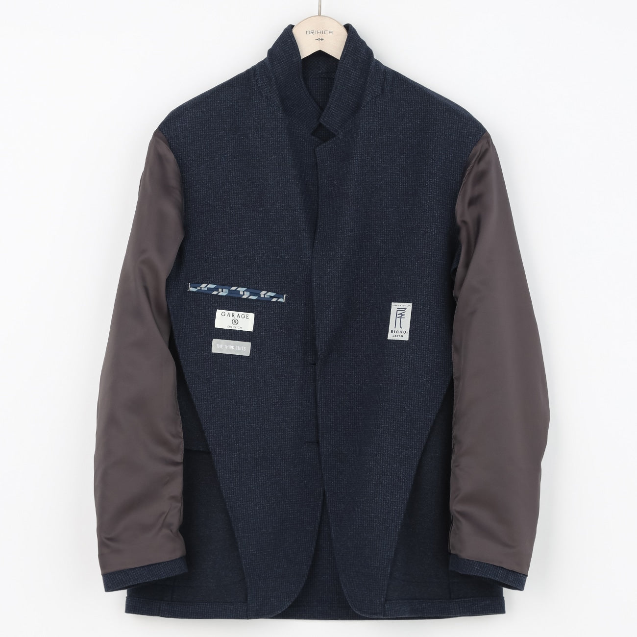 日本製素材 THE THIRD SUITS Houndstooth外套 -深藍