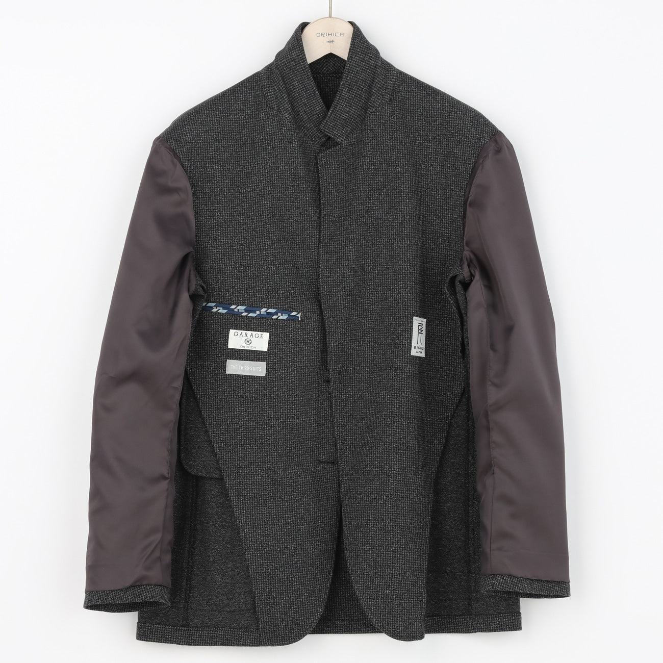 日本制素材 THE THIRD SUITS Houndstooth外套 -浓灰 灰