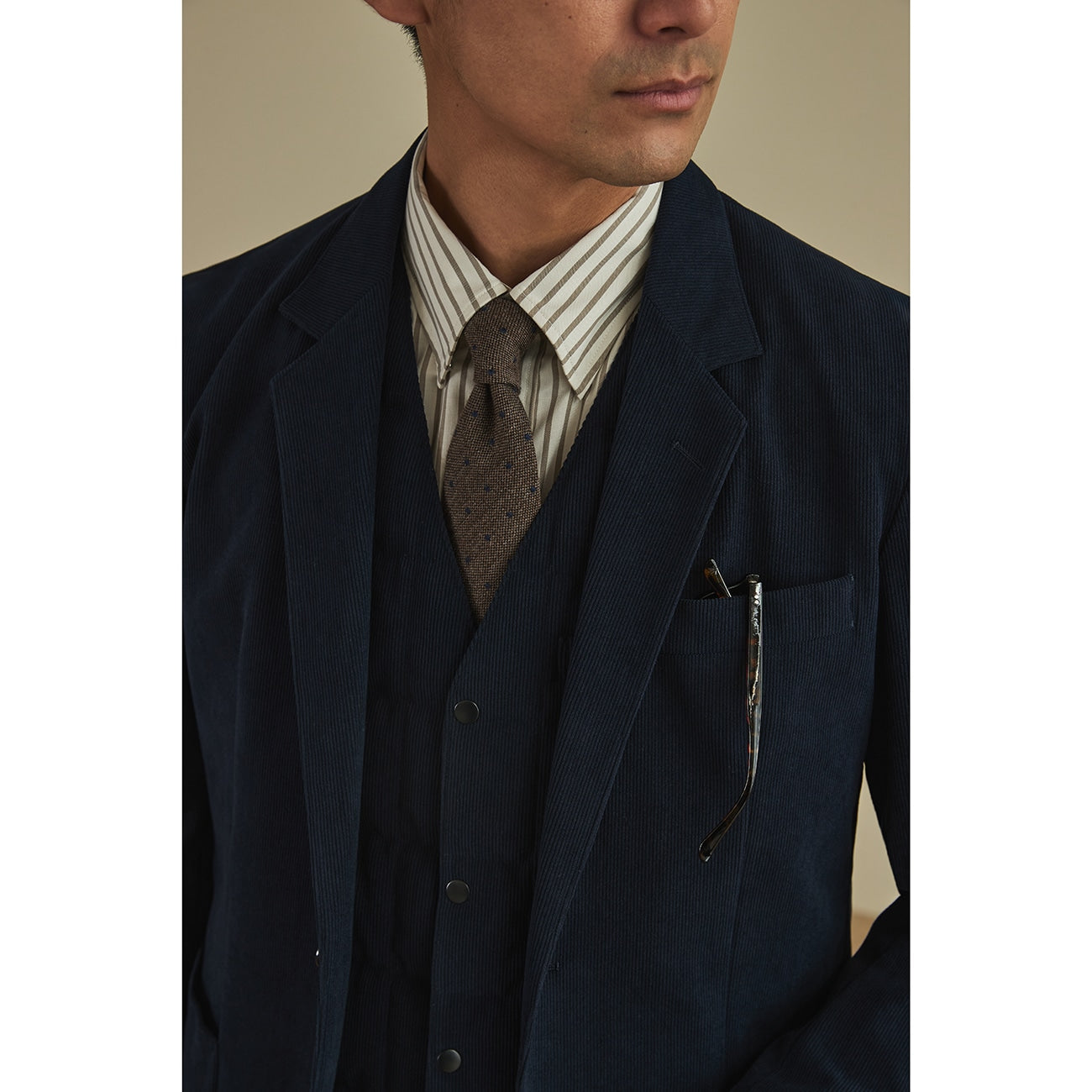 THE THIRD SUITS 灯芯绒外套 -深蓝