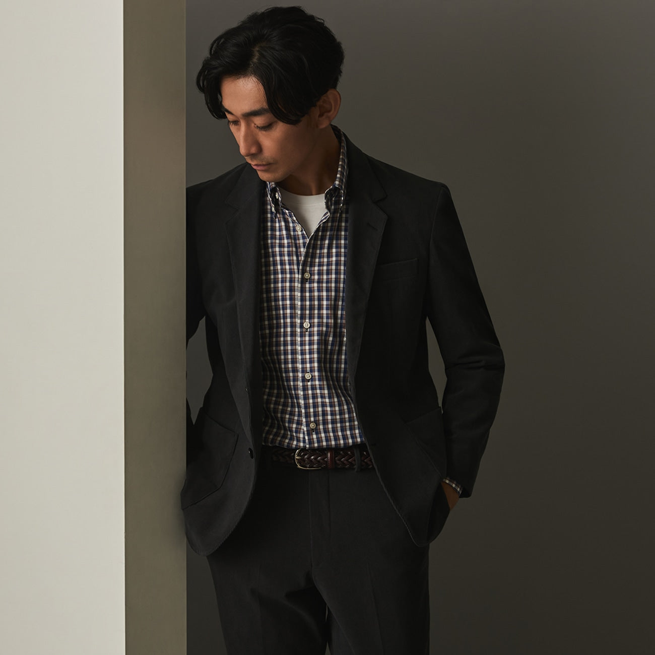 THE THIRD SUITS Corduroy Jacket - Medium Gray_13