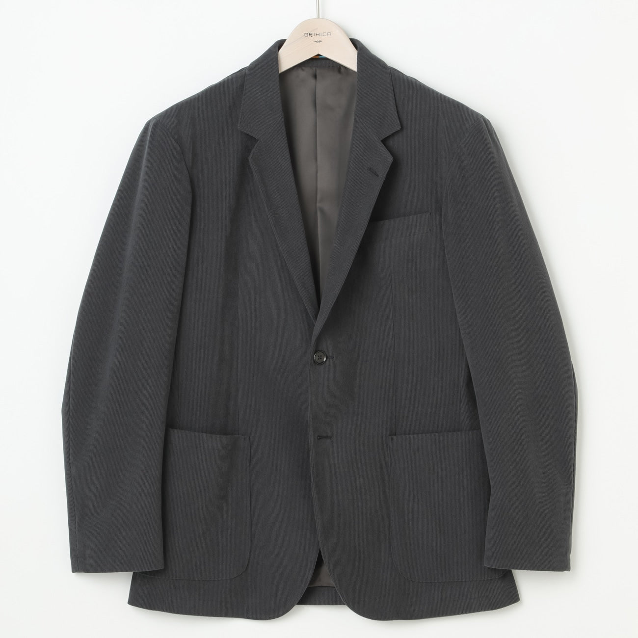 THE THIRD SUITS Corduroy Jacket - Medium Gray_14