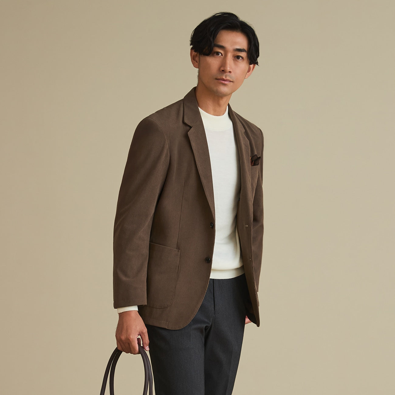 THE THIRD SUITS Corduroy Jacket - Beige_21