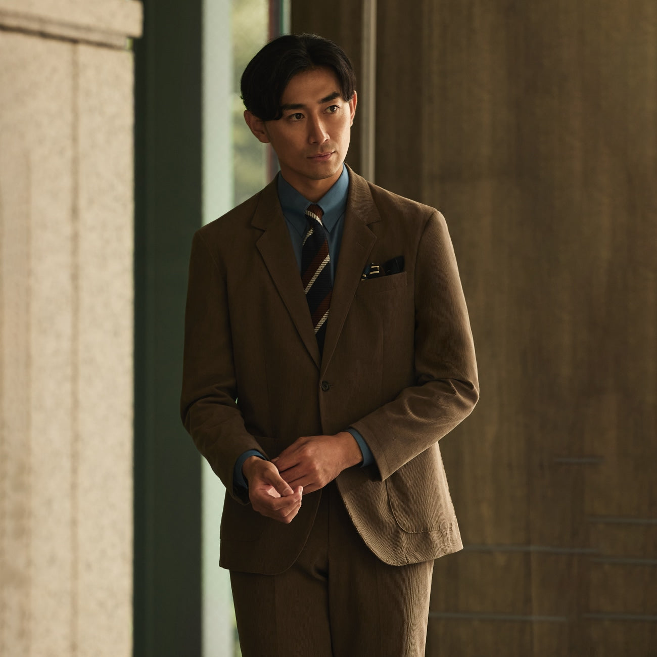 THE THIRD SUITS Corduroy Jacket - Beige_19