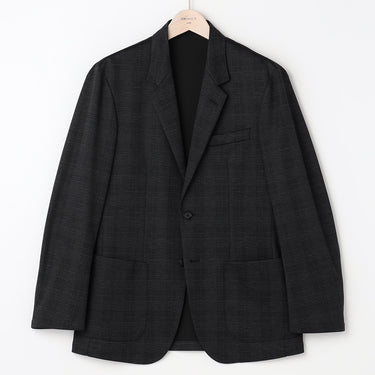 THE THIRD SUITS Glen Plaid Jacket - Charcoal Gray_22