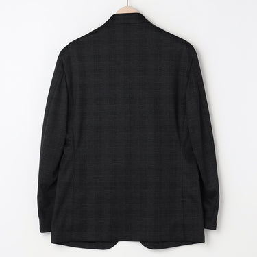 THE THIRD SUITS Glen Plaid Jacket - Charcoal Gray_23