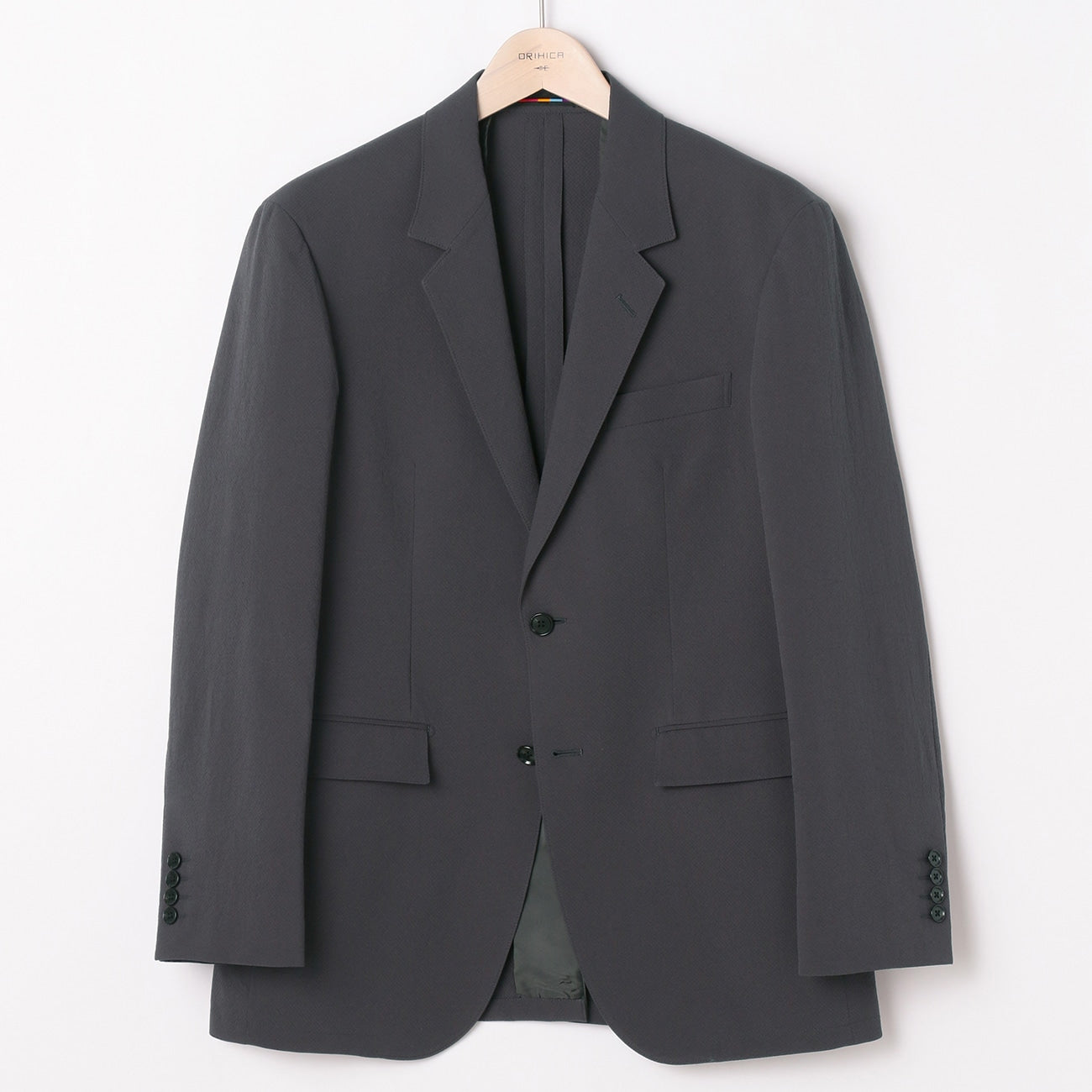 THE THIRD SUITS Dobby Jacket - Medium Gray_17