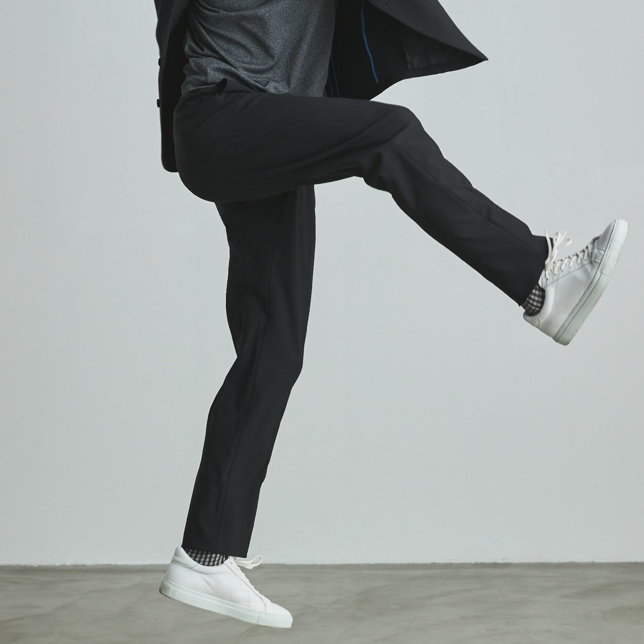 Japanese Fabric THE THIRD SUITS BIZSPO Pants - Black_11
